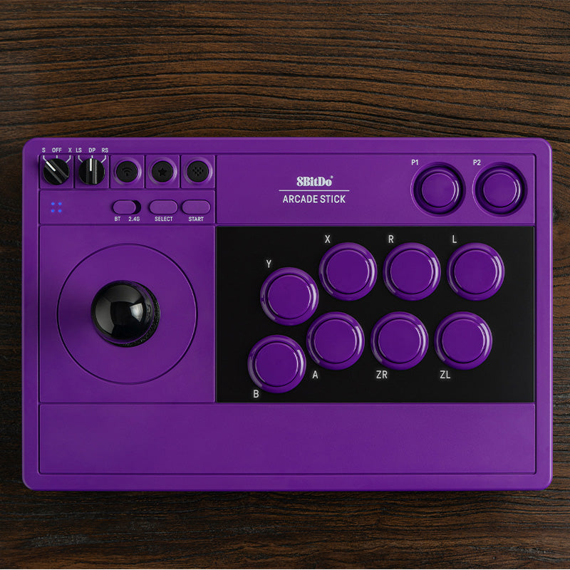 8BitDo Arcade Stick - Purple